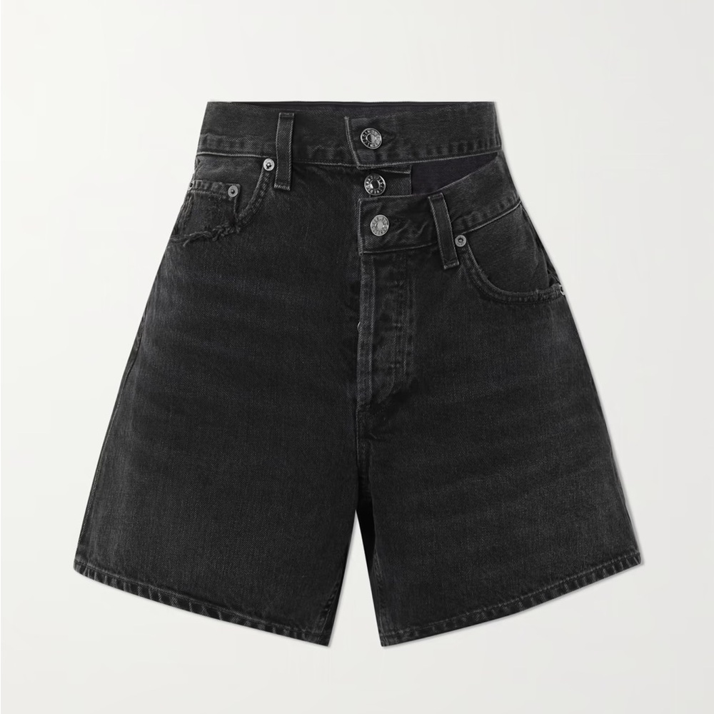 NWOT AGOLDE Broken Waistband Shorts - Picture 4 of 10